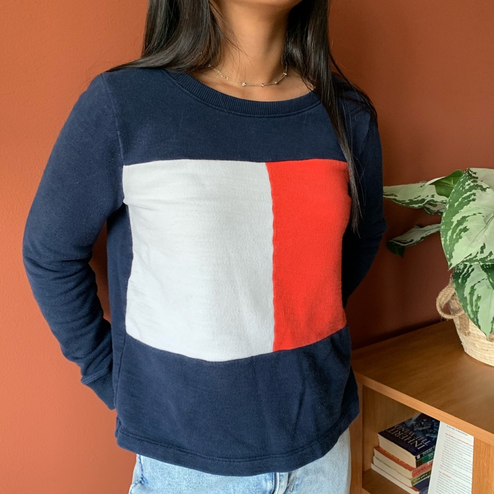 TOMMY HILFIGER Blue Crewneck/Sweater